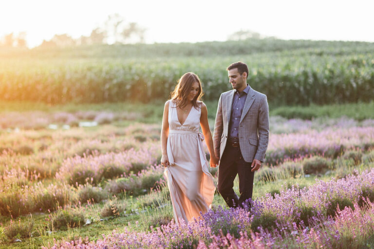 Lavender Field Engagement // Michael & Gen