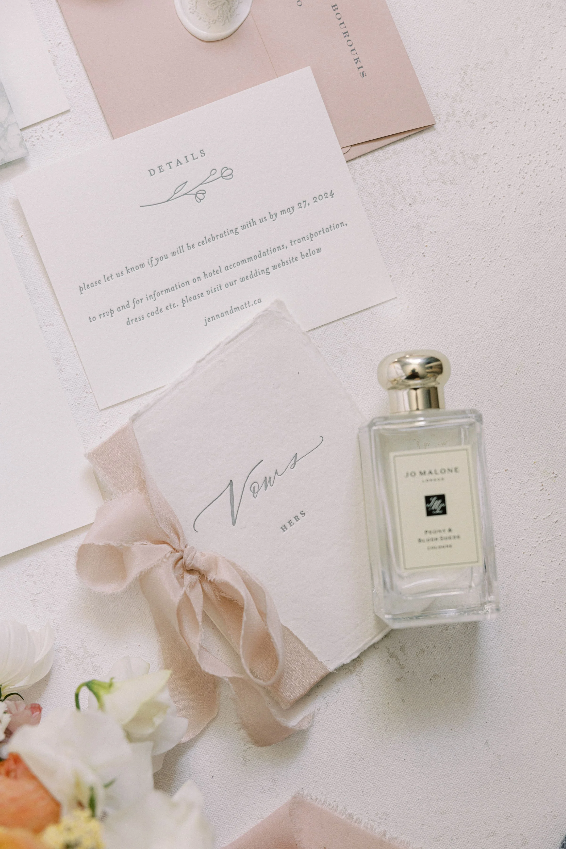 Photography by Emily Michelson , Letterpress Stationery by Blanche Heirloom Co.