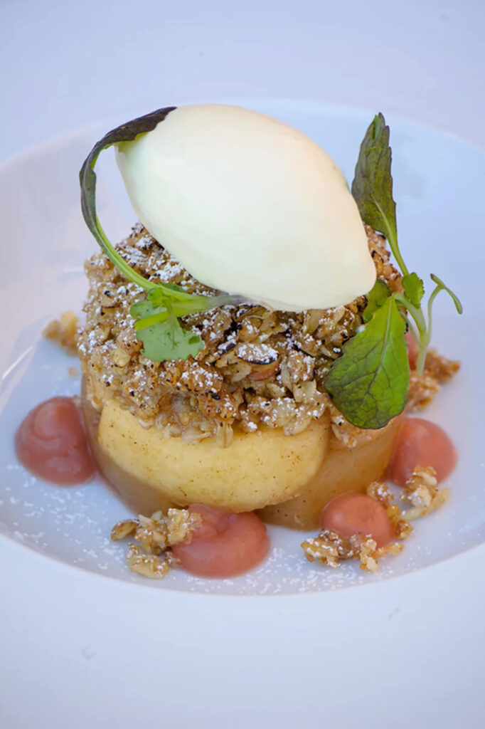 An elegantly plated meal
